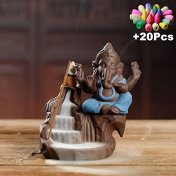 Ganesha Backflow Incense Burner