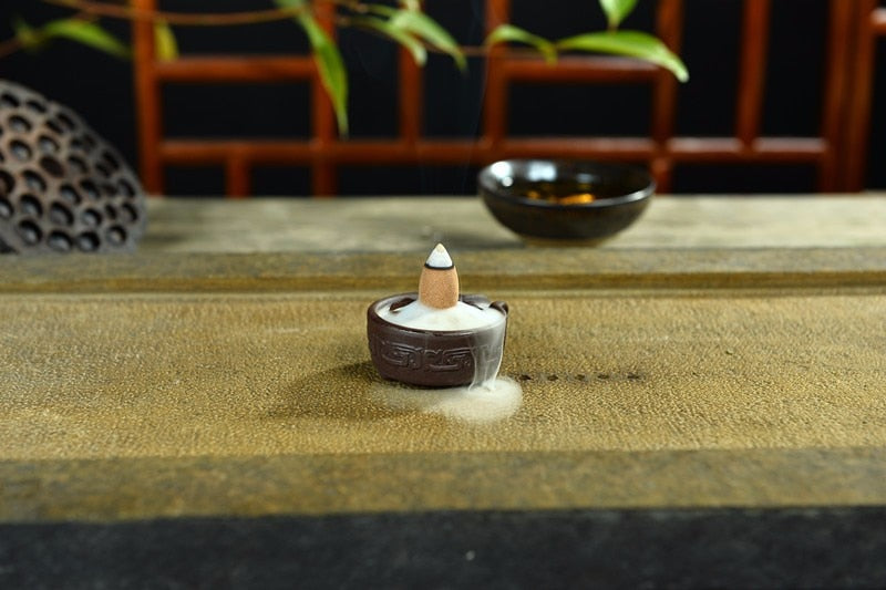 Mini Ceramic Backflow Incense Burner