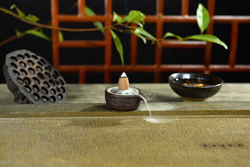 Mini Ceramic Backflow Incense Burner